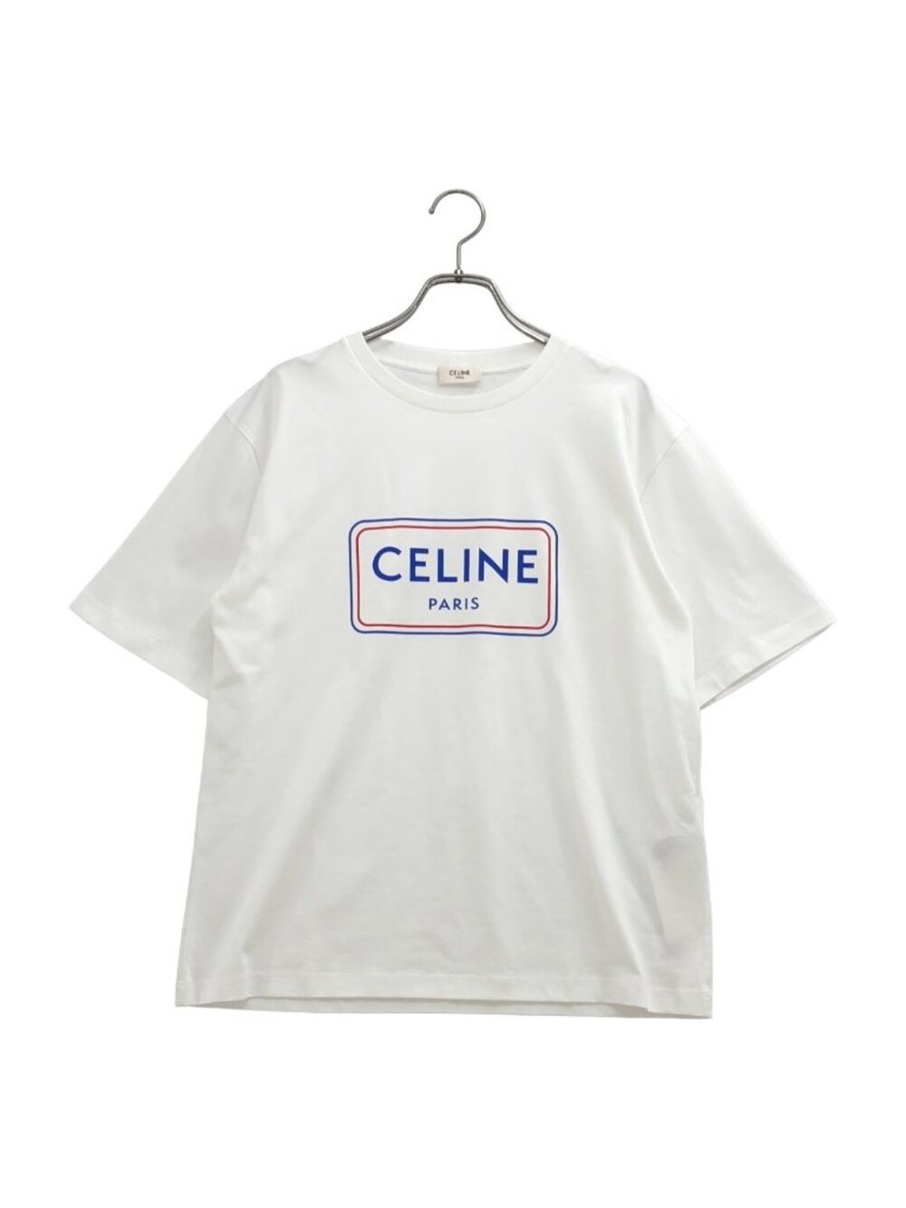 Celine Logo Crew Neck T-Shirt short Sleeve White M